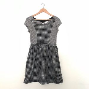 Black & white polka dot dress